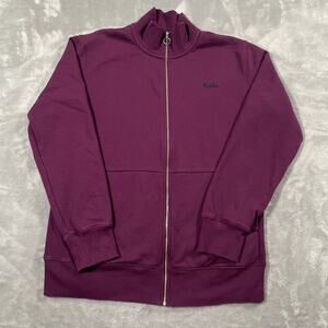 Rapha Sweatshirt Large Purple Full Zip Mock Neck Casual Athleisure Basic Classic